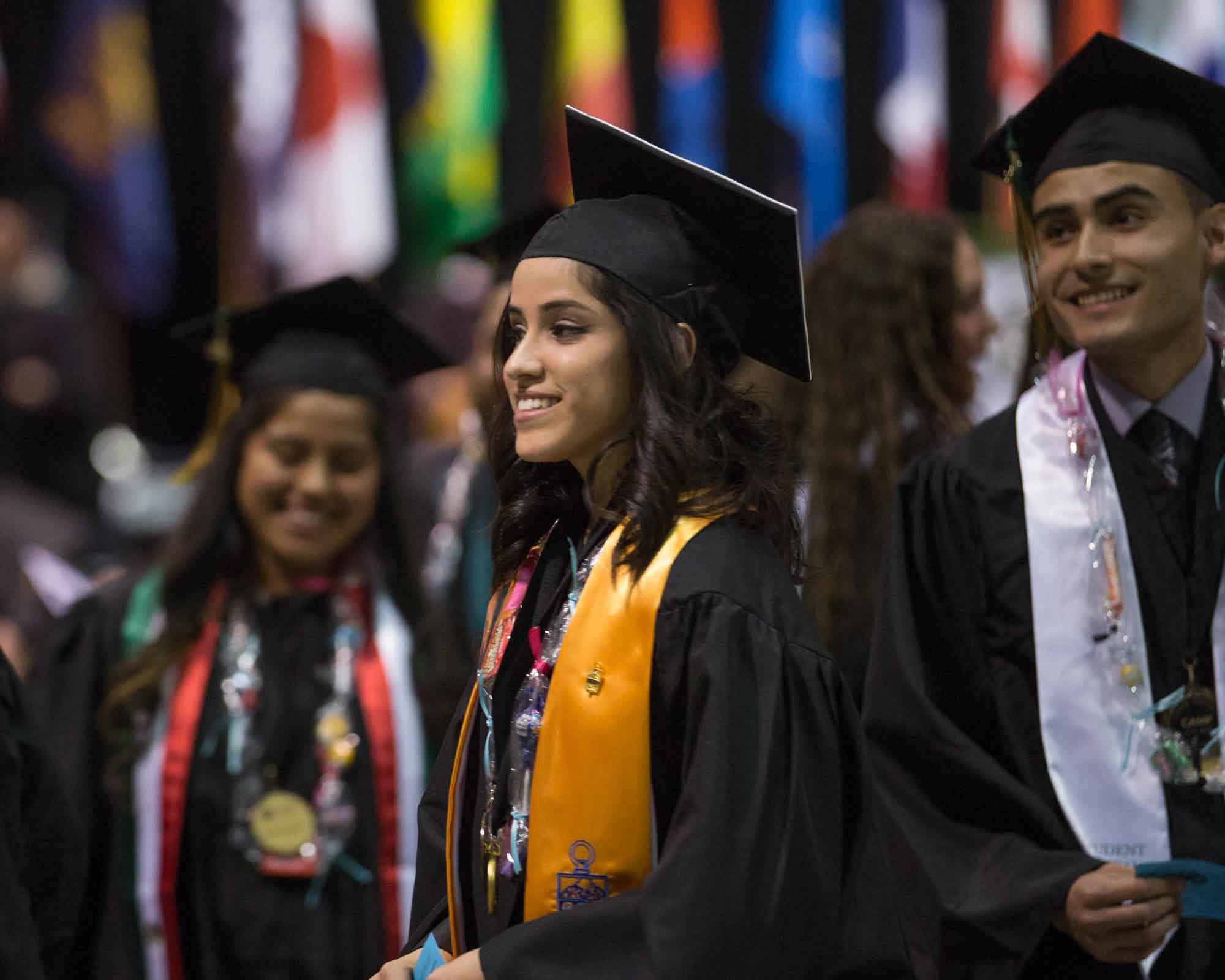 Chemeketa students at graduation ceremony